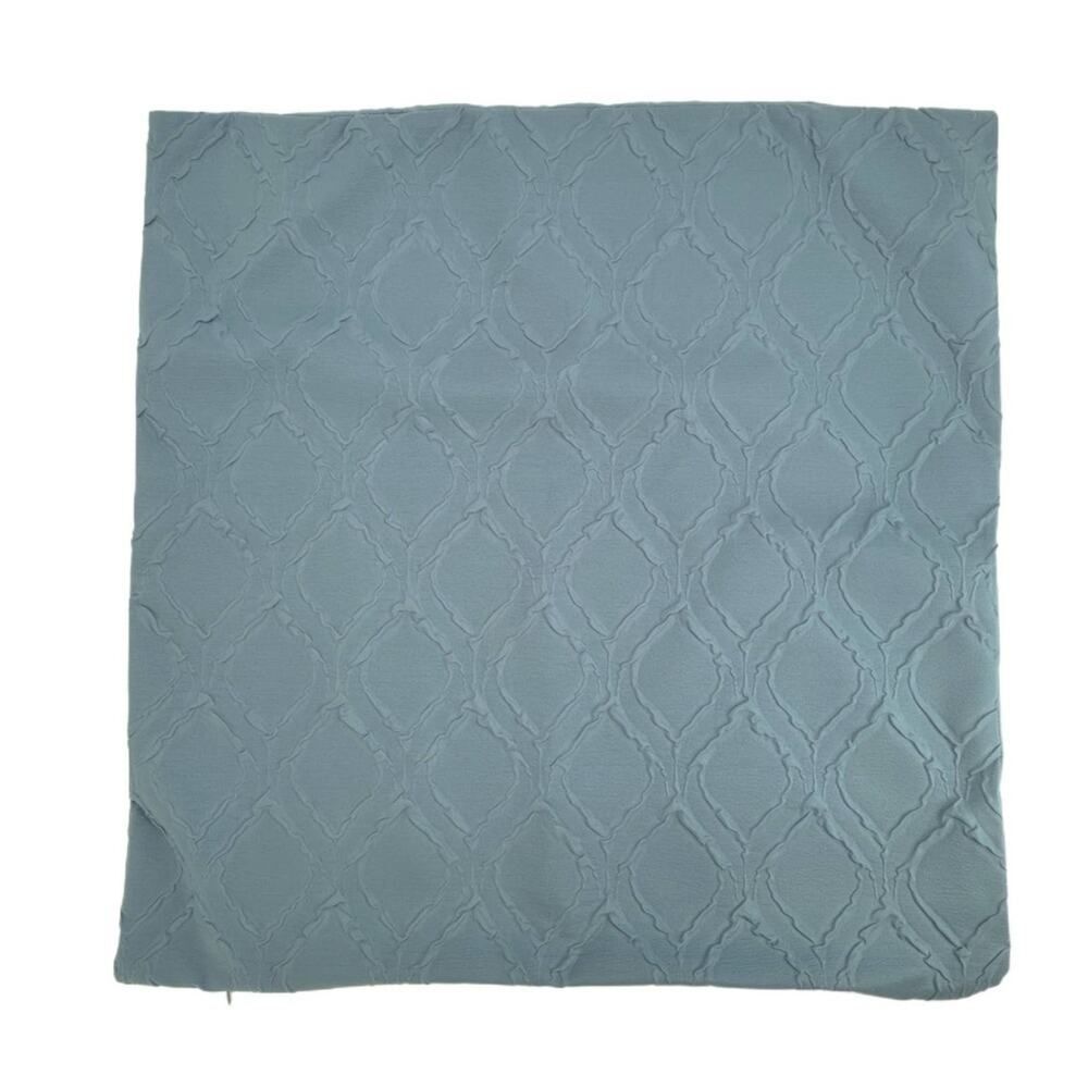 DKNY Slate Blue Large Square Pillow Cover 26" Polyester